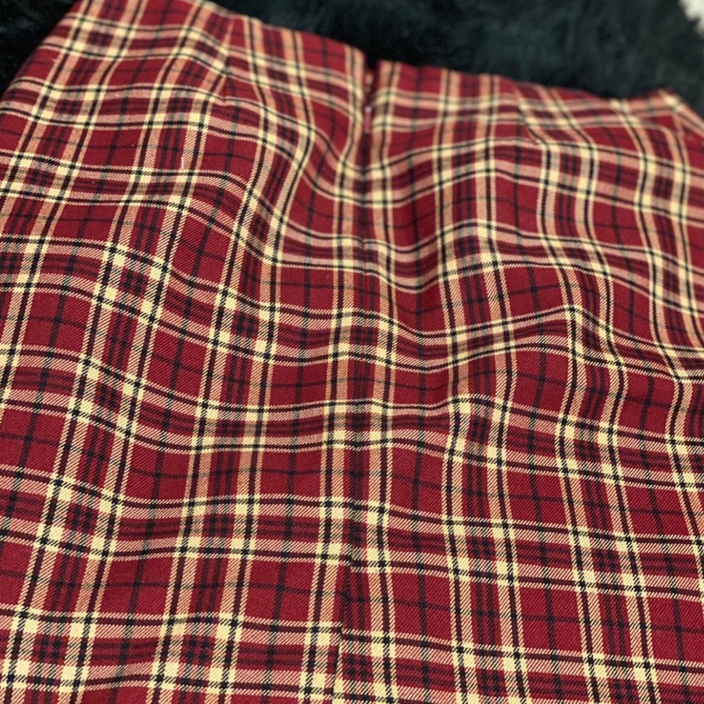 vintage plaid skirt